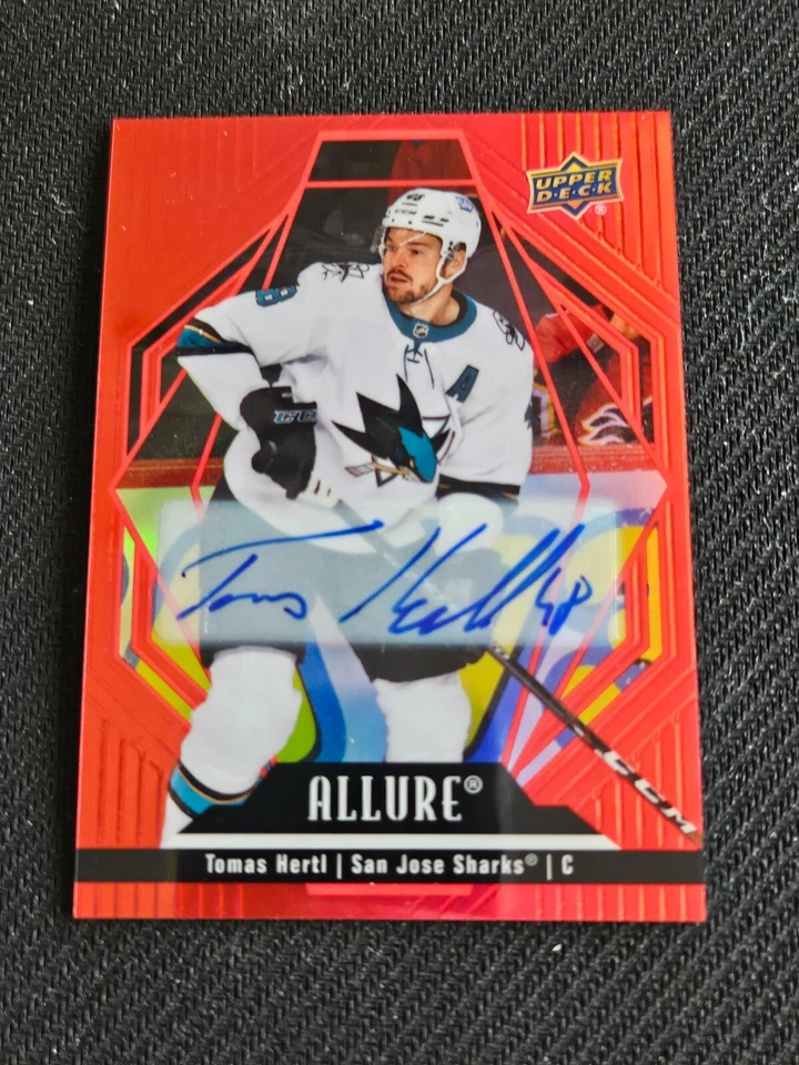 2022-23 Upper Deck Allure TOMAS HERTL #76 Red Rainbow Auto Autograph - Image 1 of 1