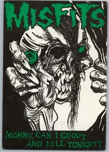 Misfits "Mommy..." Artwork by Pushead - Rare Vintage Punk Collectible Postcard - Picture 1 of 2