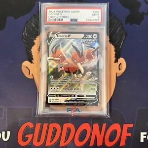 PSA 9 MINT 2021 Pokemon Fusion Strike DODRIO V #201 Holo Ultra Rare - Picture 1 of 3