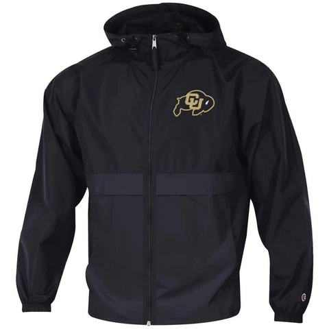 Men's University of Colorado Buffaloes Jacket Full Zip Windbreaker Jacket Cover