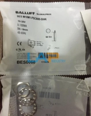 1PCS NEW For Balluff Proximity Switch BES M18M1-PSC80B-S04K - Image 1 of 2