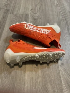 Size 14 Men's Adidas Adizero Primeknit Orange White Football Cleats GV9628 - Picture 1 of 6