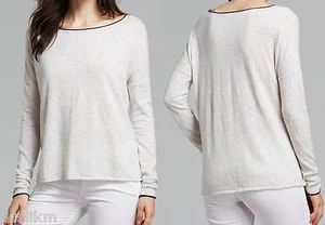 Neu mit Etikett $ 135 Vince Baumwolle U-Boot-Ausschnitt Pullover Größe XS in Hellgrau - Bild 1 von 5