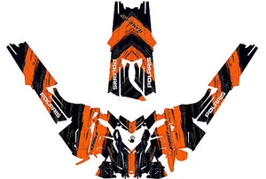 2016+ POLARIS RUSH axys pro rmx 600/800 SNOWMOBILE SLED WRAP DECALS Mofo - Bild 1 von 3