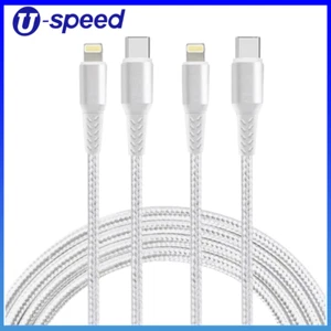20W Fast Charger Type C to iphone Cable 2M Suitable for iPhone 8-14 Android - Picture 1 of 10