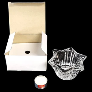 Candelabro votivo Mikasa Japón diamante fuego retirado 5" - Imagen 1 de 8