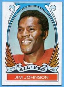 1972 Topps #284 Jim Johnson AP CASI COMO NUEVO+ San Francisco 49ers Salón de la fama A7463 - Imagen 1 de 2