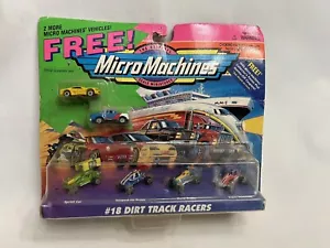 1995 Micro Machines Dirt Track Racers #18 With 2 Bonus Cars! 66166 Original Box - Picture 1 of 7