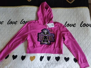 Balmain X Beyoncé Kapuzenpullover Pailletten Pullover Rosa Damen S  - Bild 1 von 12