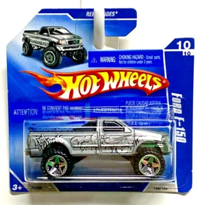 Hot Wheels Ford F-150 Silver Rebel Rides Short Card IN PROTECTIVE CASE - Picture 1 of 6
