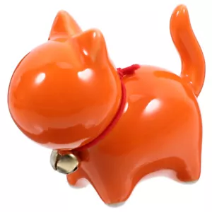 1PZ Statuina Gatto Piccolo Ceramica Mini Gatto Tè Pet Scrivania Piccolo Gatto Statua Gattino - Foto 1 di 12