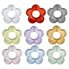 20xFlower Beads Candy Color Spacers Beads Colorful Bead Frame for Jewelry Making