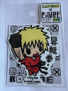 CAPCOM × B-Side Label Sticker STREET FIGHTER Ken Shyoryu-ken Japan LTD - Picture 1 of 2