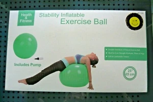 Stabilität aufblasbarer Balance Übungsball Anti-Burst 25" 65 cm Yoga + mit Pumpe NEU - Bild 1 von 5