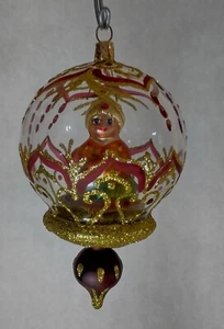 Glass Ornament Genie "Baltic Prince" Hand Painted in Poland Radko Inspired - Picture 1 of 5