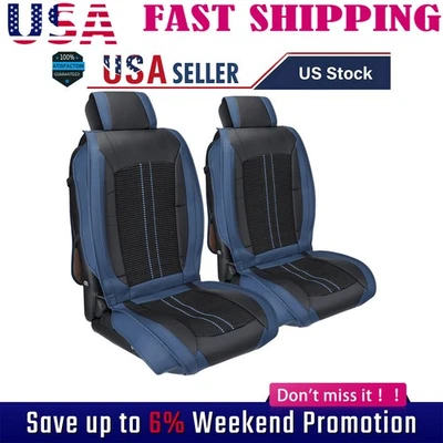 For Toyota Car Seat Cover Full Set 5-Seats Leather Front Rear Protector Cushion - Image 1 of 4