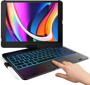 typecase Touch für iPad 7, 8, 9. Gen, Air 3, Pro 10.5 Hülle mit Tastatur - Bild 1 von 9