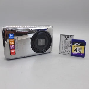 Pentax Digital Camera Optio S1 14.1MP Chrome Silver Tested - Picture 1 of 9