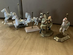 Carousel Horse Figurines ( Lot Of 5) - Picture 1 of 24