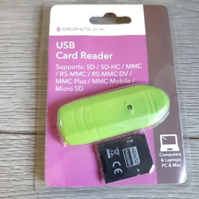 Signalex USB 2 Card Reader PC/MAC Micro MMC RS-MMC - Image 1 of 4