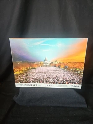 Rompecabezas de paisaje urbano inauguración presidencial de Obama 1014 piezas usado en excelente estado sellado de fábrica  Foto 1 de 4