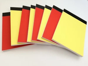 24 PASTIGLIE A6 BIANCO NORMALE 80 GSM CARTA JOTTER NOTE MEMO NOTEBOOK 50 FOGLI P/P - Foto 1 di 10