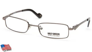 NEW Harley-Davidson HD 435 Gunmetal EYEGLASSES FRAME HD435 47-17-130 B23mm - Picture 1 of 10