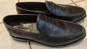 Samuel Windsor Black Leather Loafers Size 13 - Picture 1 of 2