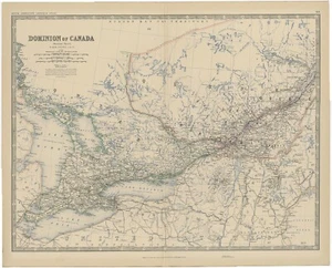 Antique Map of Western Canada by Johnston (1882) - Picture 1 of 1