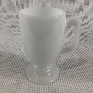 Taza con pedestal de vidrio de leche taza cacao caliente café irlandés mango blanco - Imagen 1 de 6