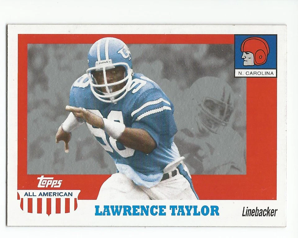 LAWRENCE TAYLOR 2005 Topps All-American card North Carolina Tar Heels Football - Image 1 of 1