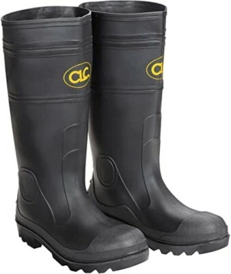 Bota de lluvia CLC Rain Wear Over The Sock negra PVC para hombre, talla 11 Foto 1 de 4