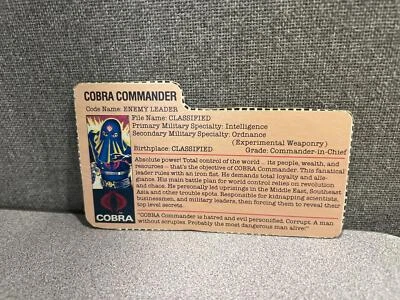 特种部队眼镜蛇指挥官-仅敌人领袖文件卡 — 第 1/2 张图片