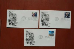 Celebrate the Century 1900s Stamps 3 FDCs Artcraft Sc#3182g-i 15698 Wright Bros - Picture 1 of 1