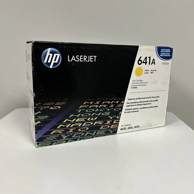 NEW Genuine HP 641A C9722A Yellow Toner Cartridge For LaserJet 4600 4610 4650 - Image 1 of 4