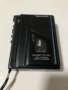 Realistic Minisette-20 Voice Actuated Cassette Recorder 14-1055A Tested - Picture 1 of 3