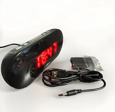 Atlanta 2606/1 Digitalwecker Groß LED mit digitaler Anzeige Schwarz OVP - Bild 1 von 3