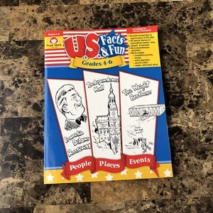 U.S. Facts & Fun Grades 4-6 Evan - Moor People Places Events Paperback EMC 6306 - Bild 1 von 8