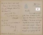 RMS TITANIC VICTIM ISIDOR STRAUS, ONE OF HIS FINAL LETTERS, MENTIONS TITANIC RP