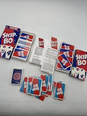 Skip Bo Card Game Lot Vntg 1999 2003 MATTEL International From Uno Makers Cards - Image 1 of 4