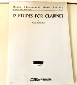 12 Etudes for Clarinet by Victor Polatschek - Picture 1 of 2