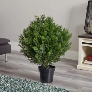 3’ Cedar Shrub Topiary Artificial Tree UV Indoor/Outdoor Home Decor. Retail $205 - Picture 1 of 13