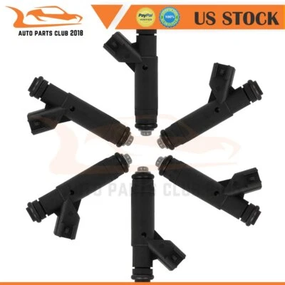 6 inyectores de combustible para Ford Windstar 3,8 L 1999-2003 Ford Mustang 3,8 L 2001-2004 Foto 1 de 4