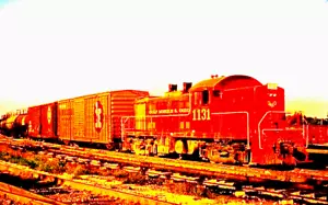DUPLICATE EKTACHROME SLIDE GULF MOBILE & OHIO ALCO RS-1M #1131 - Picture 1 of 1