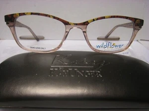 Wildflower Eyeglasses Moonflower Brown Plastic Frames 50--18-135-33v With Case - Picture 1 of 5