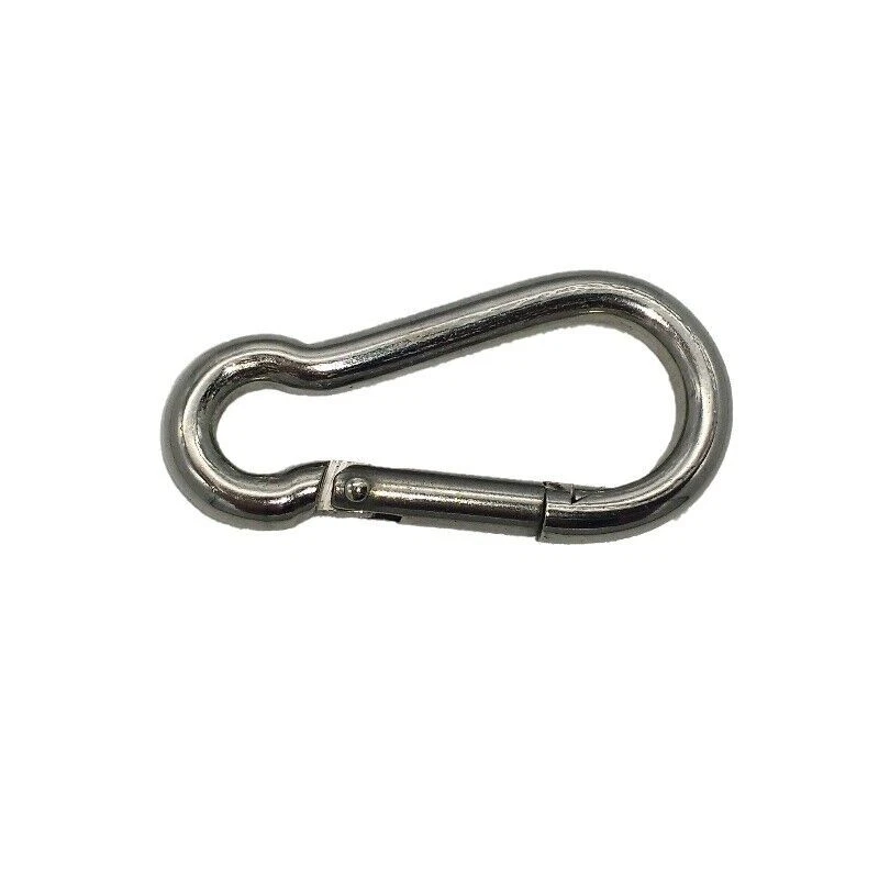 BAUZONE24 Karabiner Karabinerhaken Edelstahl Rostfrei A4