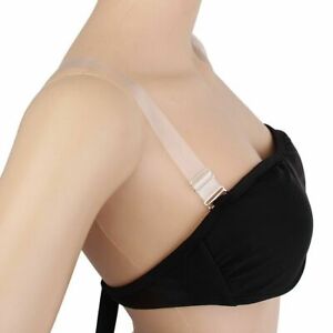 Comfy BULK Clear Bra Straps See Through Metal Strong Discreet Adjustable