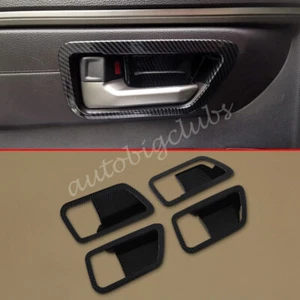 For Toyota Tundra 2022-2023 Carbon Fiber Interior Door Bowl Cup Cover Trims - Picture 1 of 5