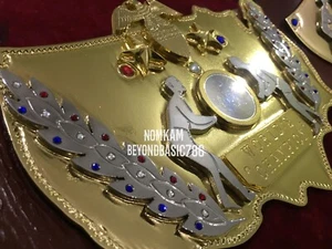 Cintura titolo Nature Boy Buddy Rogers campionato mondiale di wrestling premiata 4 mm - Foto 1 di 7