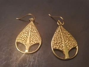 Gold Tone Earings - Afbeelding 1 van 2